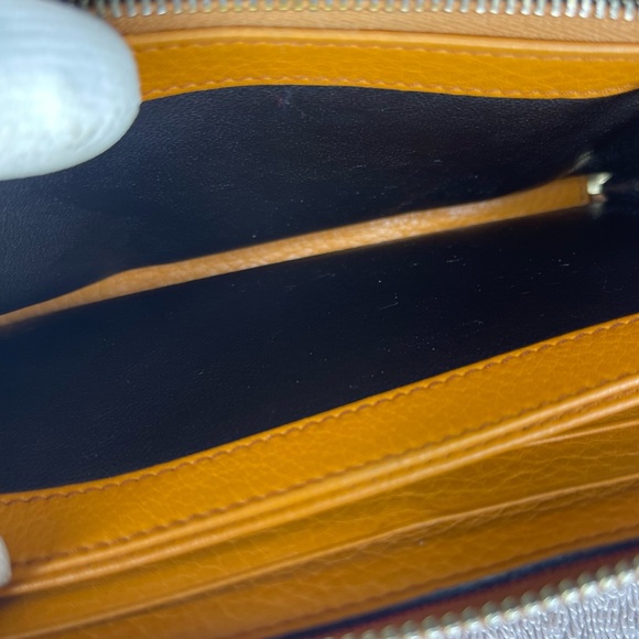 Gucci Orange Leather Soho Zip Continental Wallet w/Box - Picture 8 of 17